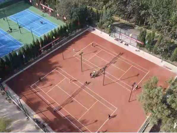 臨汾市網(wǎng)球公園紅土場地2020.10月