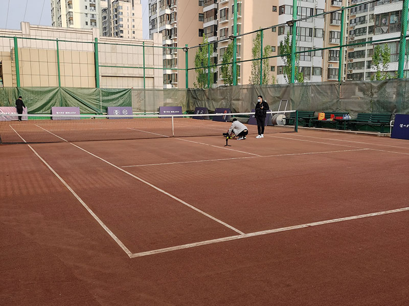 陜西榆林奧林城紅土球場場地修繕