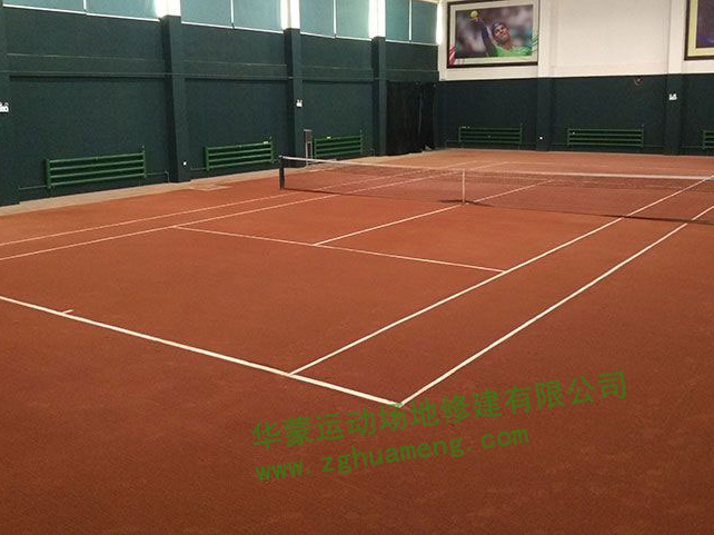 中央直屬糧庫紅土網(wǎng)球場(chǎng)建造